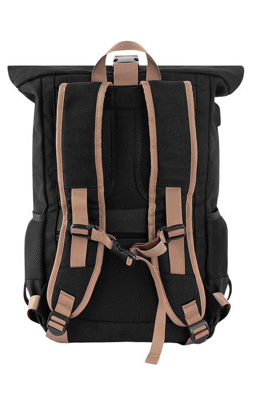 Shop 8000kicks Everyday Backpack In Black/light Brown