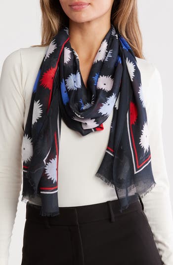 Kate Spade New York Pop Flower Oblong Scarf