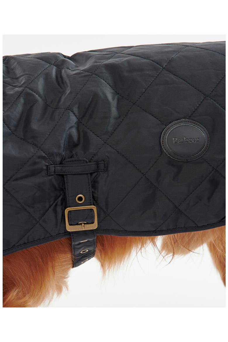 Quilted Dog Coat, Alternate, color, BLACK