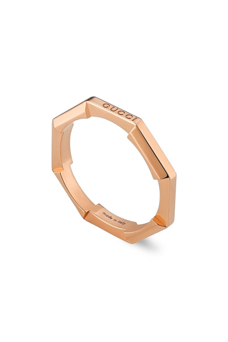 Link to Love 18K Rose Gold Ring, Alternate, color, ROSE GOLD