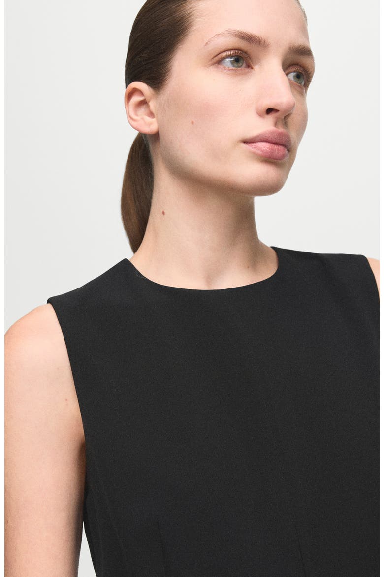 Sleeveless Stretch Jumpsuit, Alternate, color, BLACK