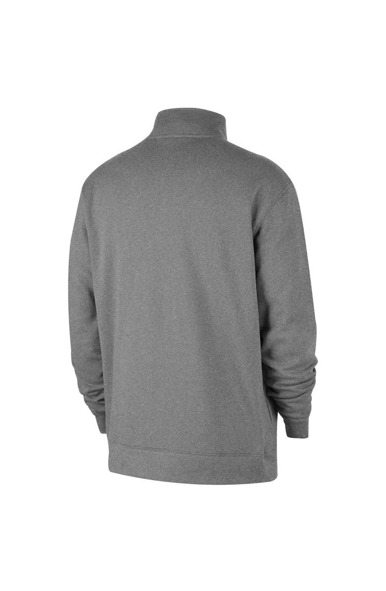 Nike Men's Nike Heather Gray Indiana Fever React Club Half-Zip Pullover, Alternate, color, Heather Gray