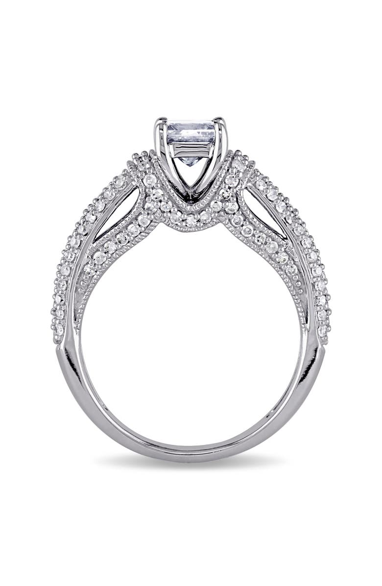 Julianna B. Diamond Princess Engagement Ring 14k, Alternate, color, 14K White Gold