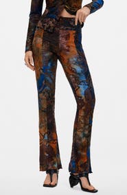 Desigual Devoré Stretch Cotton Pants