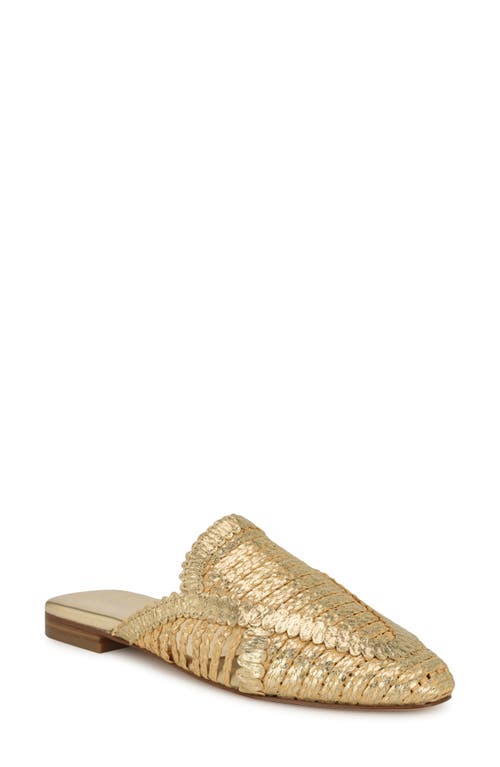 Nine West Campton Mule In Gold