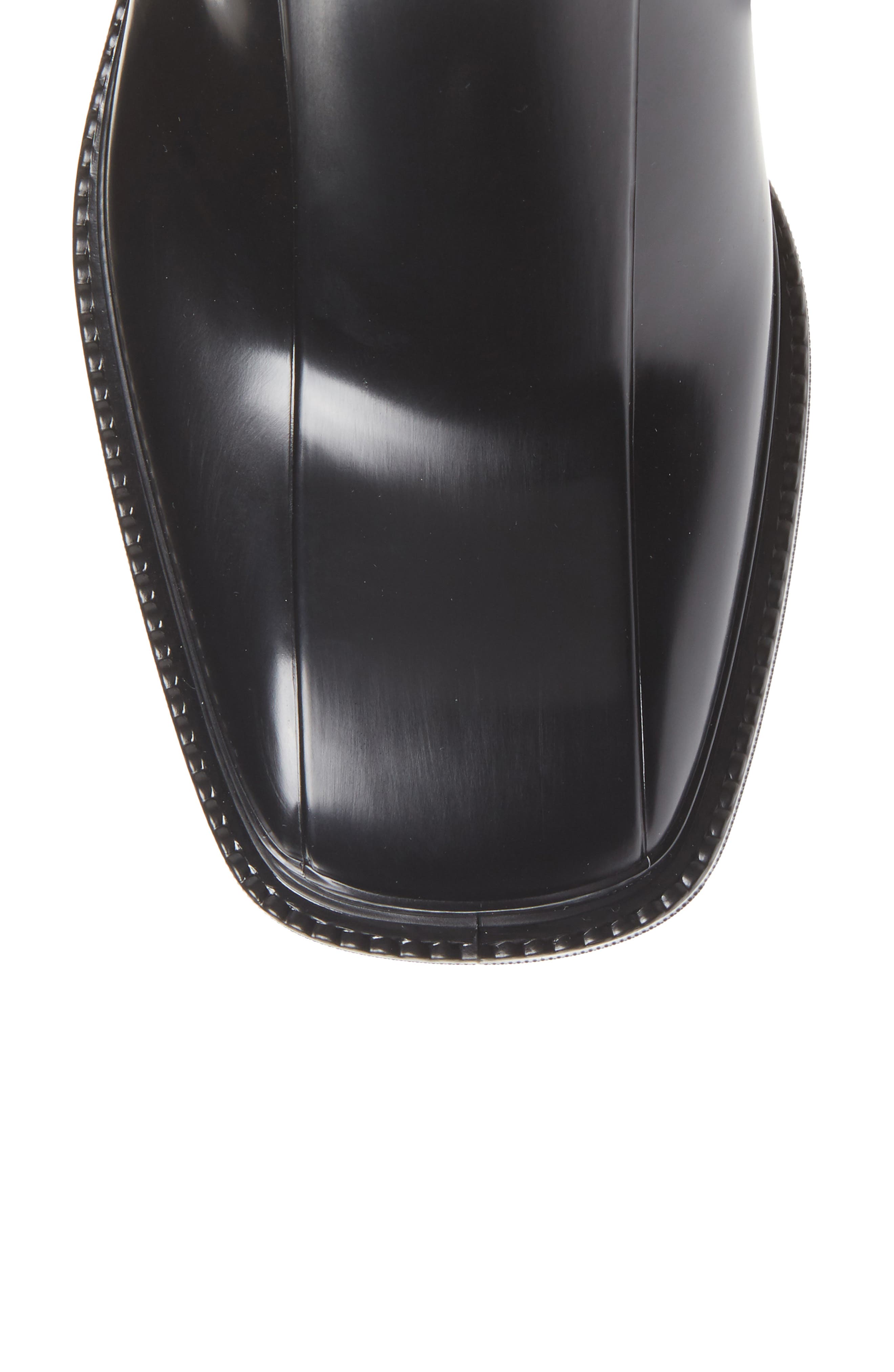 Chloé Betty Rib Cuff Waterproof Rain Boot, Alternate, color, 