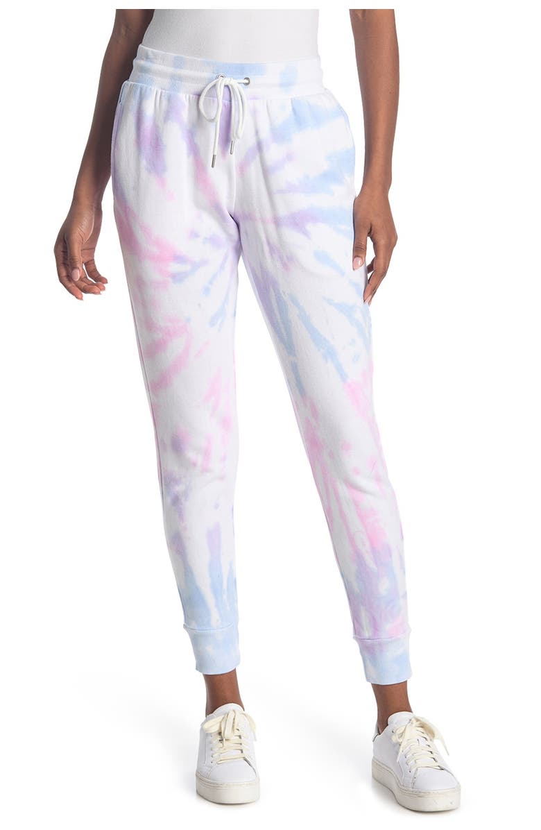 90 DEGREE BY REFLEX Brushed Tie Dye Joggers, Main, color, 