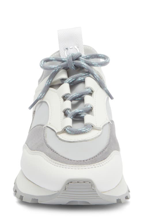 Ferragamo Lace-up Low-top Sneakers In Gray