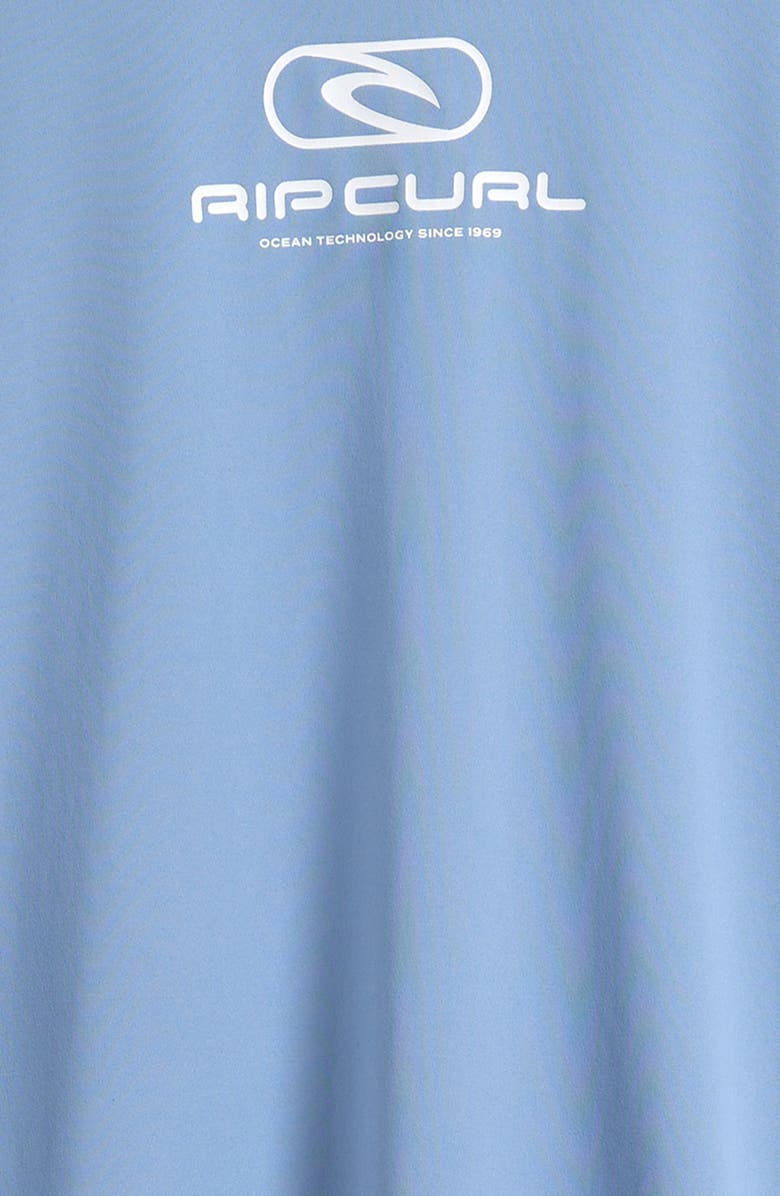 Rip Curl Kids' Icons Surflite UPF 50+ Rashguard, Alternate, color, Faded Denim