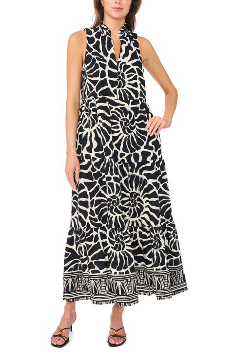 Sleeveless Tiered Maxi Dress