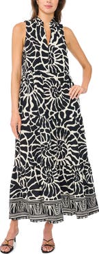 Halogen® Sleeveless Tiered Maxi Dress