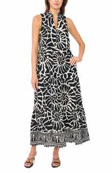 Halogen® Sleeveless Tiered Maxi Dress