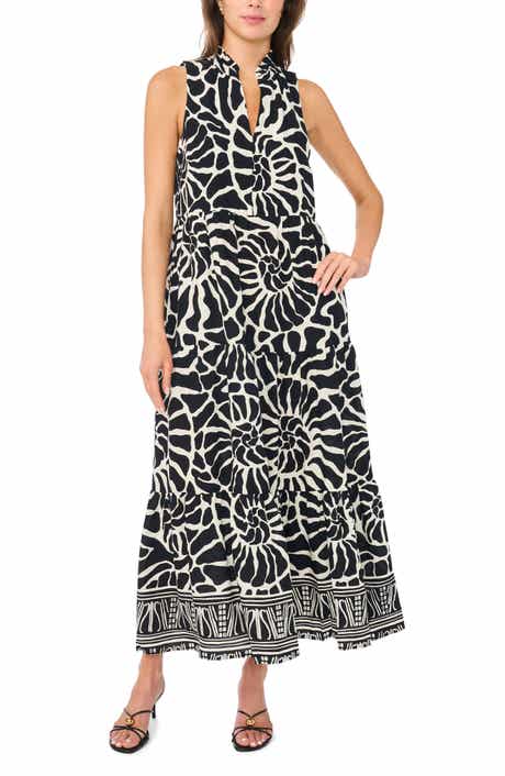Halogen® Sleeveless Tiered Maxi Dress