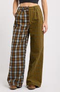 Dressed in Lala Let's Merge Souls Plaid Wide Leg Pants