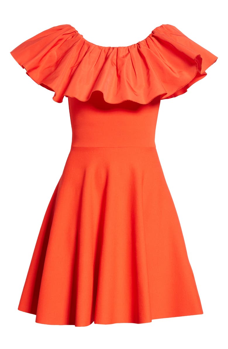 Valentino Ruffle Off the Shoulder Minidress, Alternate, color, 
