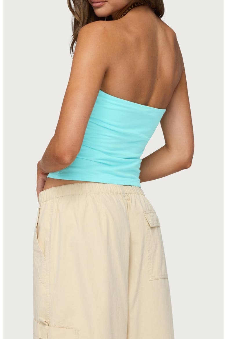 Shelf Bra Stretch Cotton Tube Top, Alternate, color, TURQUOISE