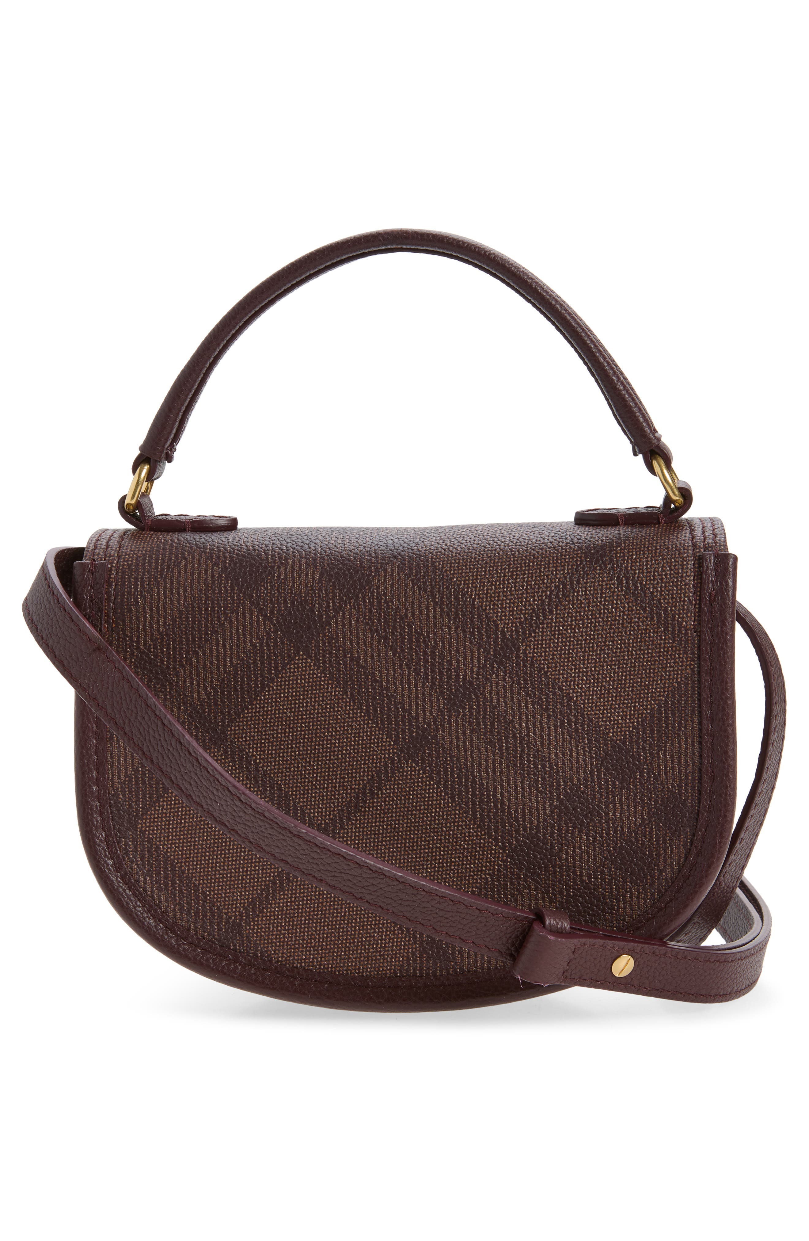 Highlands Coated Canvas Top Handle Bag, Alternate, color, VINEYARD RED