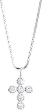 MIRANDA FRYE Eternal Cubic Zirconia Cross Pendant Necklace