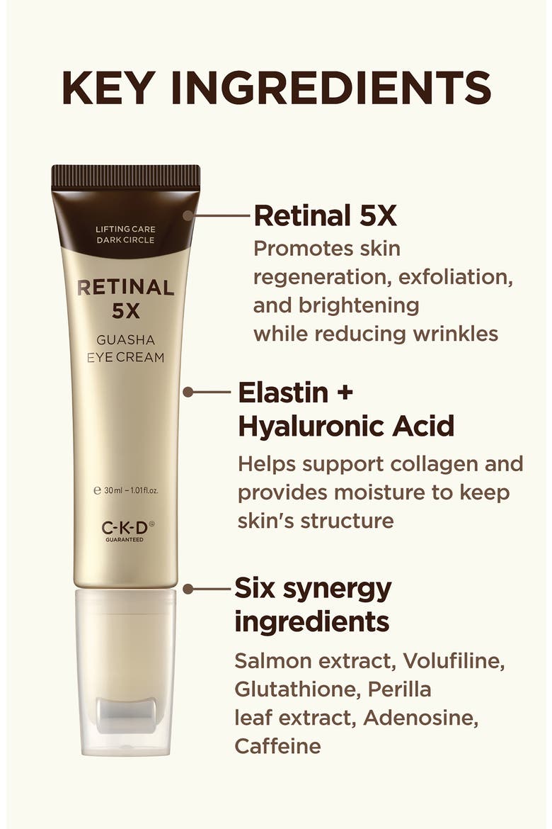 Retinal 5X Guasha Eye Cream, Alternate, color, NO COLOR