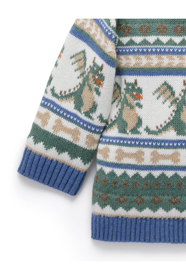 Dragon Fairisle Jumper Toddler, Alternate, color, Dragon Jacquard