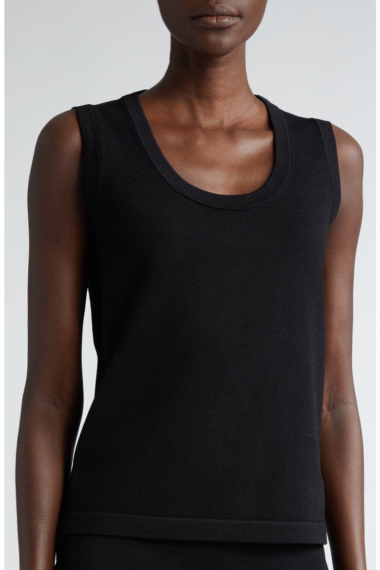 Santiago Scoop Neck Sweater, Alternate, color, BLACK