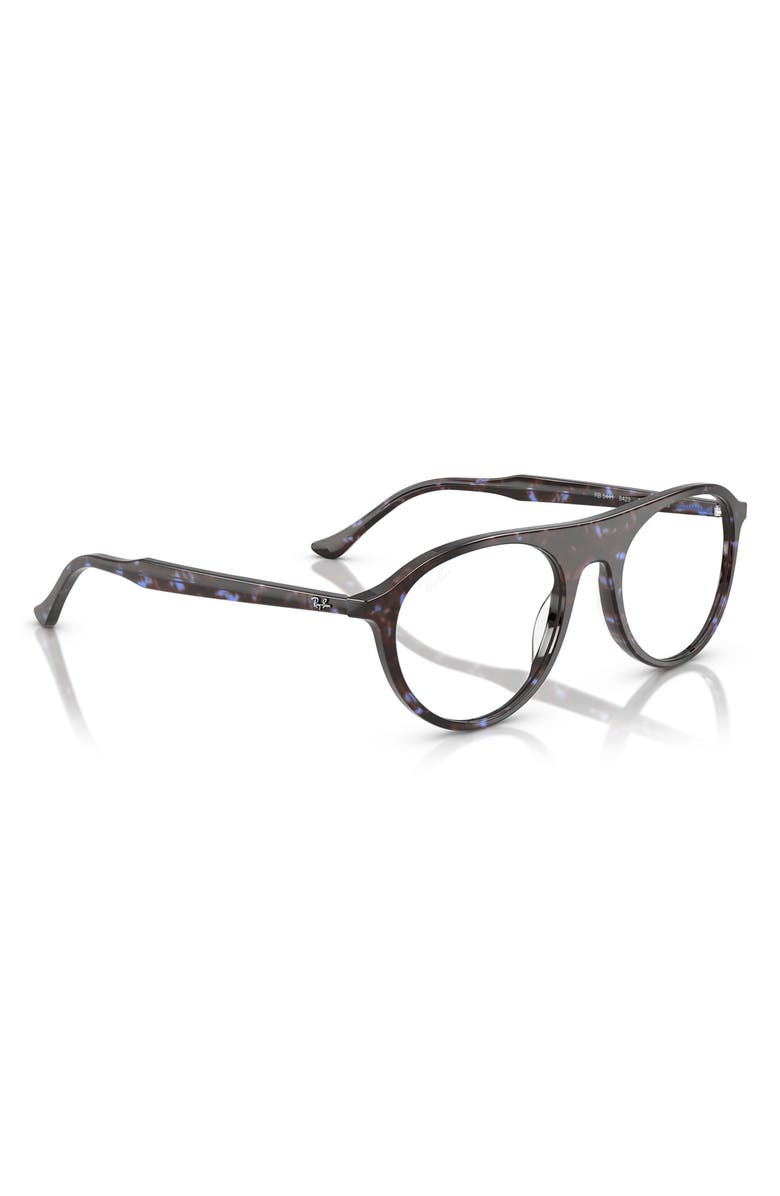 Ray-Ban 53mm Square Optical Glasses, Alternate, color, Blue Havana