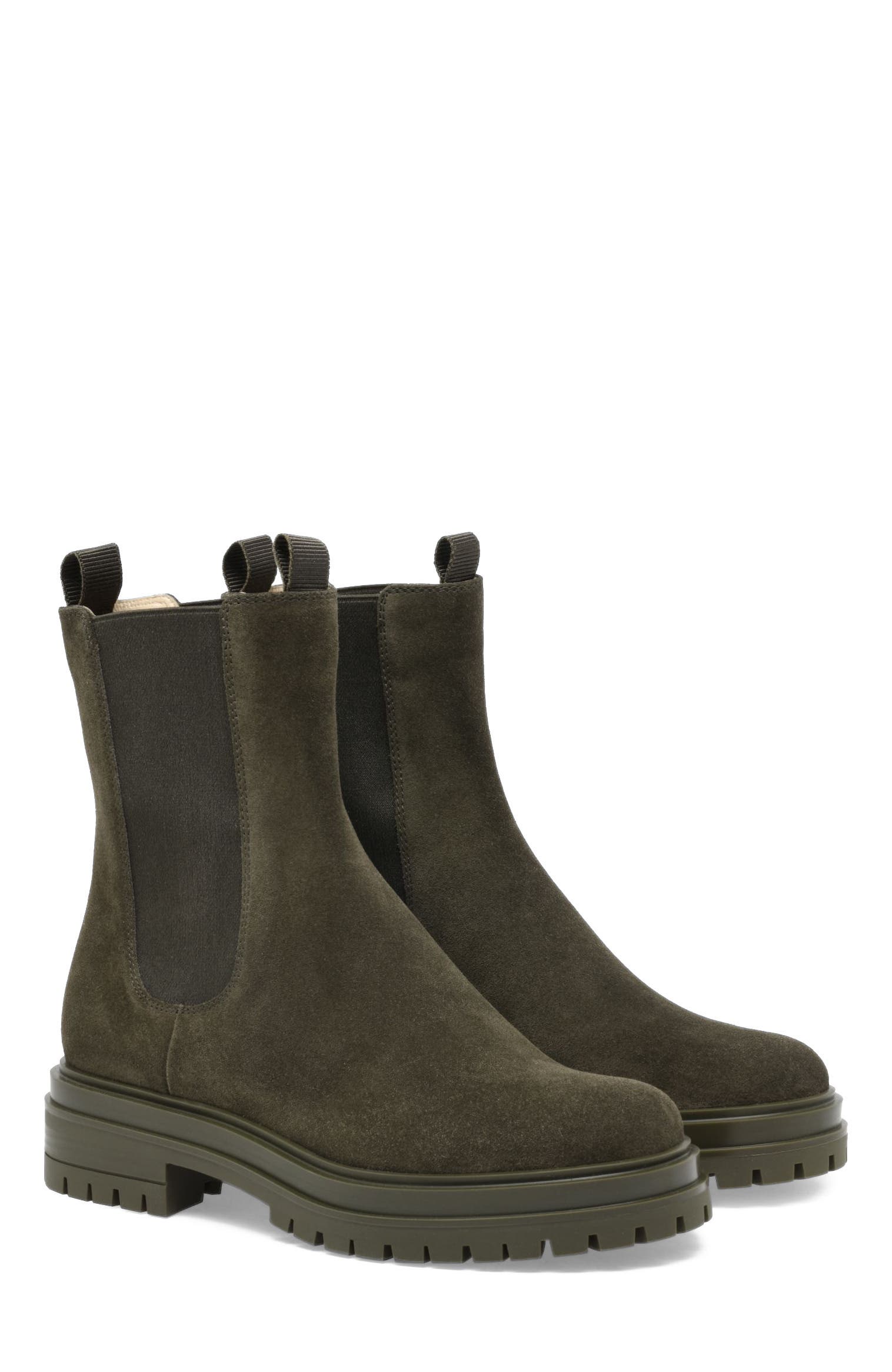 Chester Boots, Alternate, color, Dark Green Suede