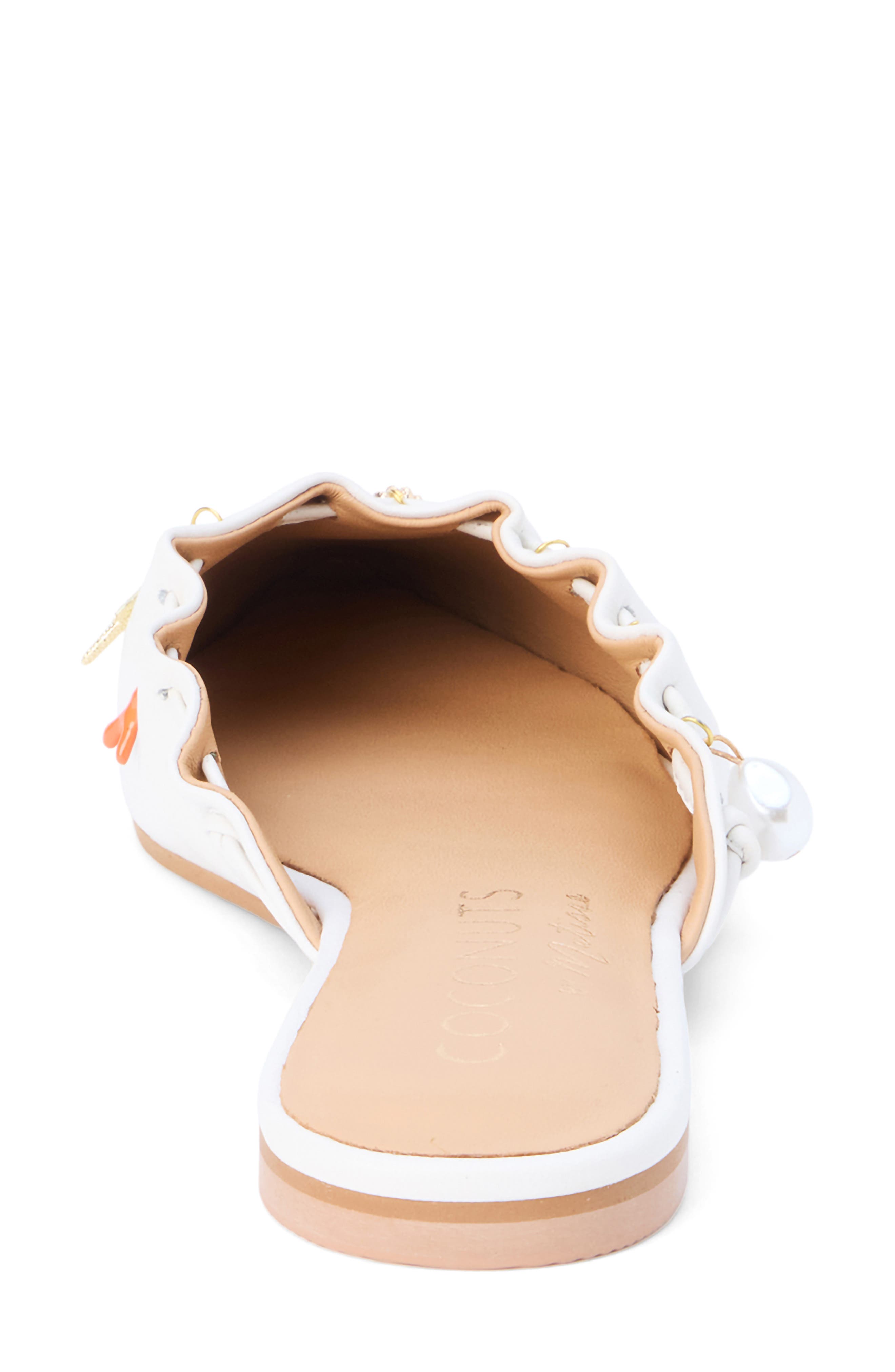 Coconuts by Matisse Monette Mule, Alternate, color, White Leather