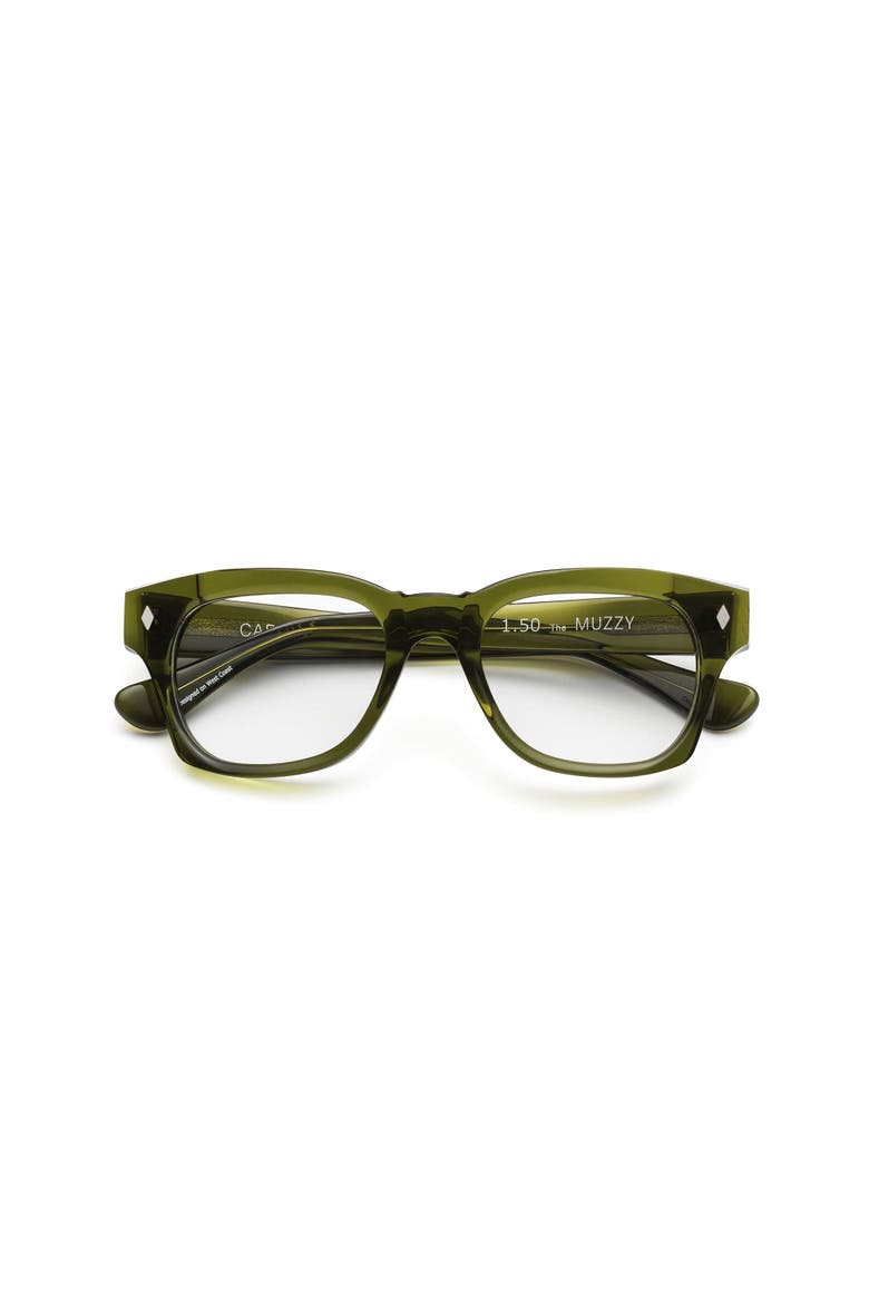 Muzzy | Reading Glasses, Main, color, Heritage Green