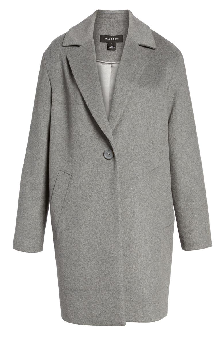 Wool Blend Coat, Alternate, color, LIGHT GREY