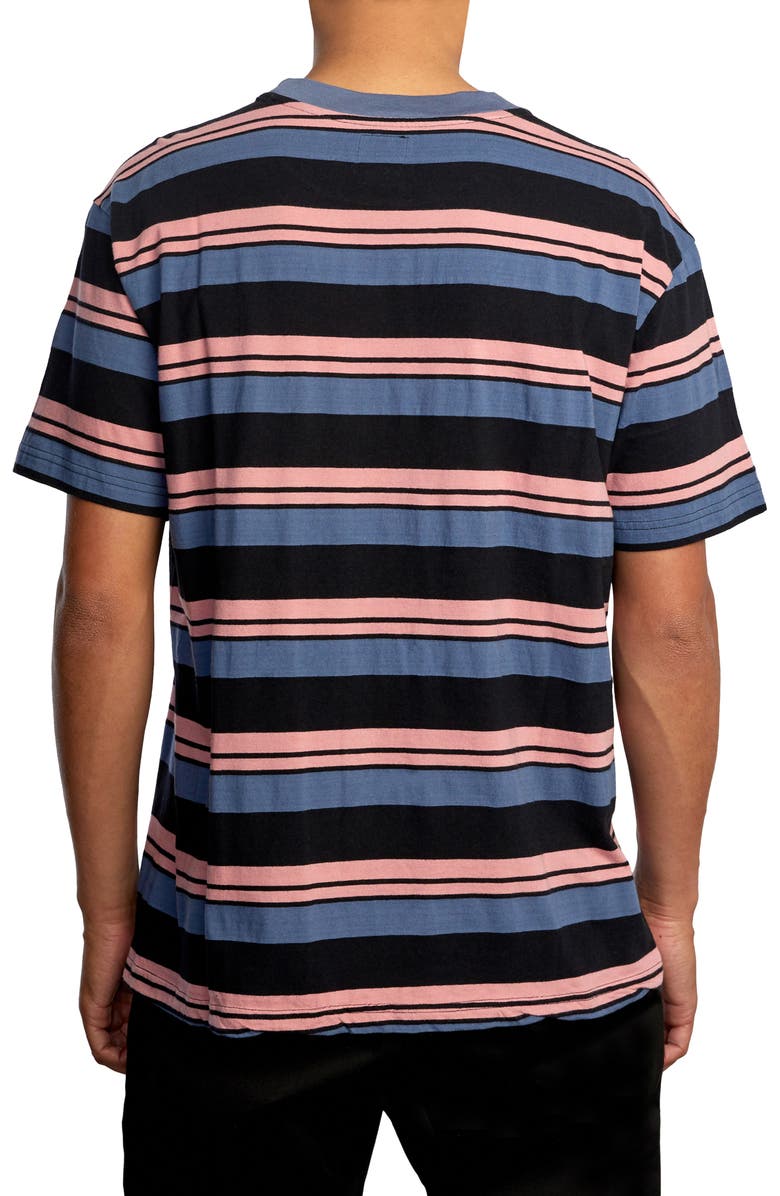 RVCA Curtis Stripe II Short Sleeve T-Shirt, Alternate, color,