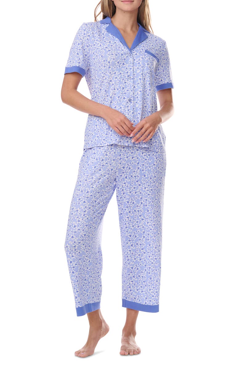 Splendid Notch Collar Pajamas, Alternate, color, Starflower Ditsy