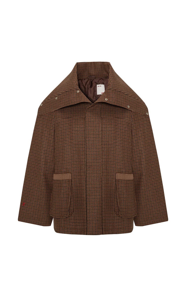 PCFG Wool 
Cashmere Blend Oversized Puffer Women Coat, Main, color, Brown