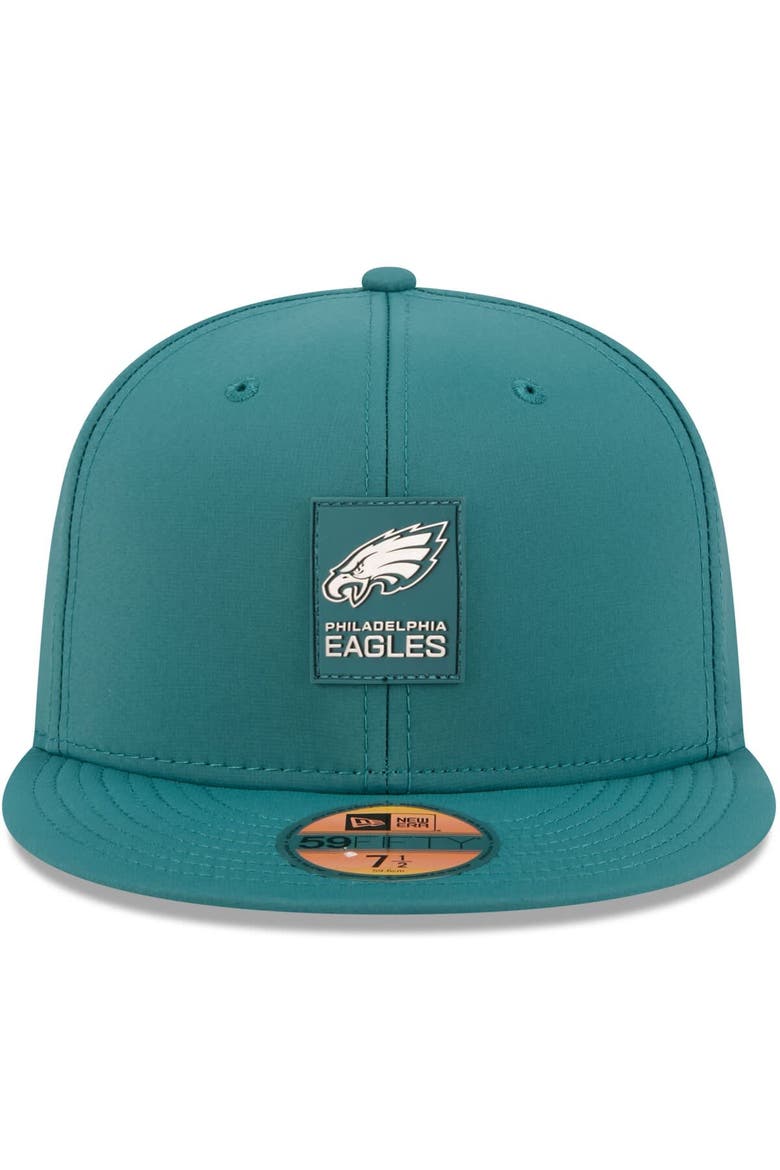 Men's New Era Midnight Green Philadelphia Eagles 2025 Sideline  59FIFTY Fitted Hat, Alternate, color, Green