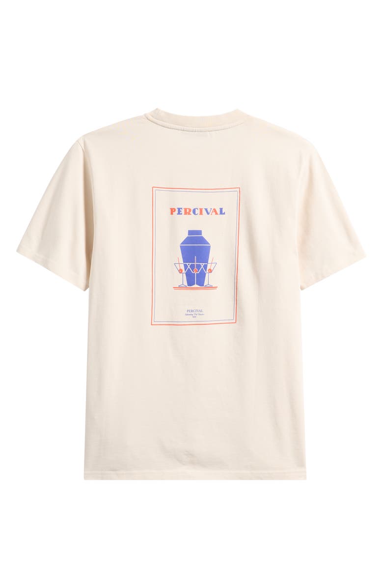 Percival Mixologist Martini Graphic T-Shirt, Alternate, color, Cream