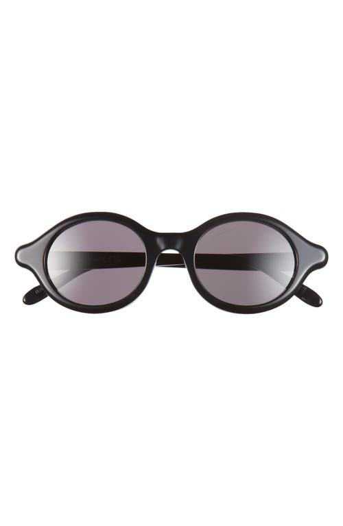 Loewe Slim Round Sunglasses In Black