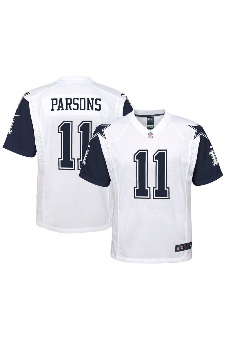 Youth Nike Micah Parsons White Dallas Cowboys Alternate Game Jersey, Main, color, White