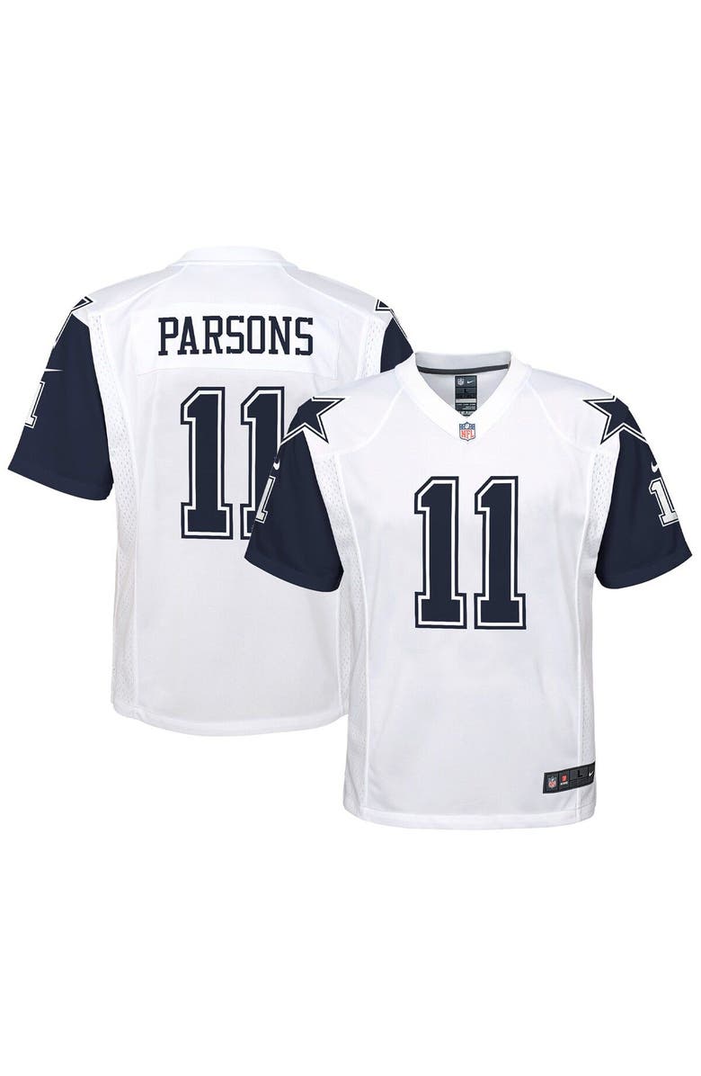 Nike Youth Nike Micah Parsons White Dallas Cowboys Alternate Game Jersey, Main, color,
