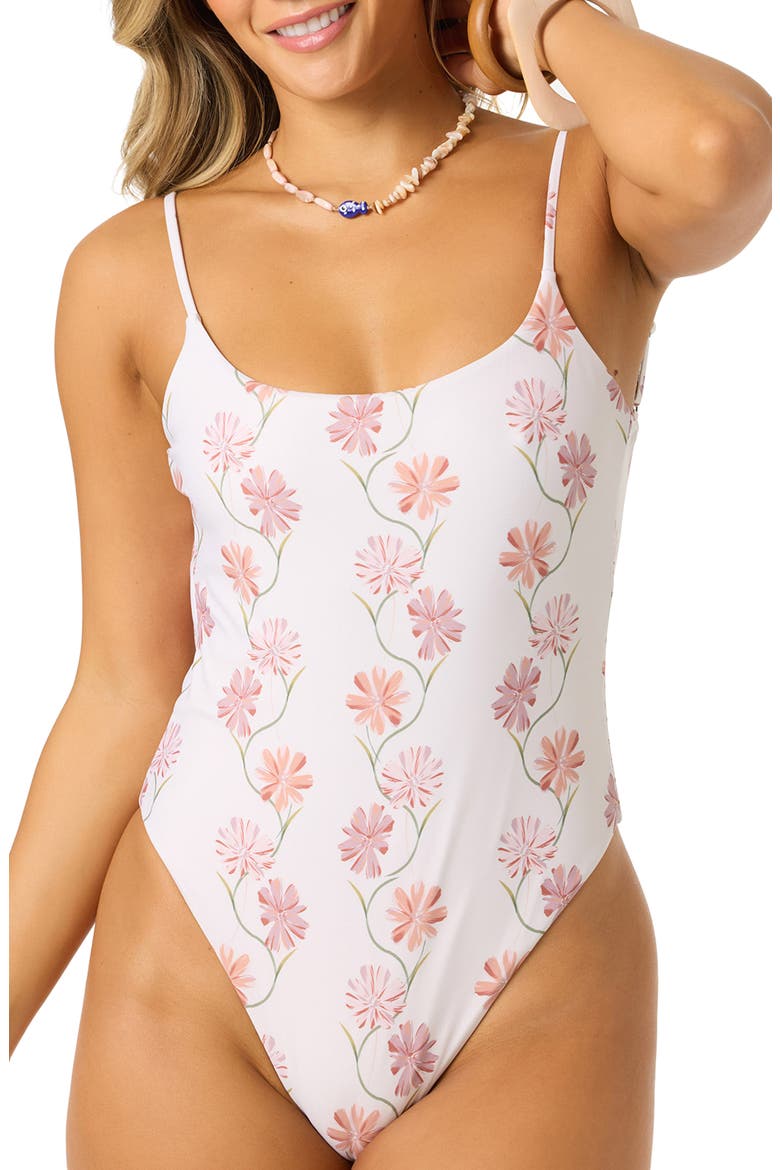 Ivy Floral Marine One-Piece Swimsuit, Alternate, color, TOFU