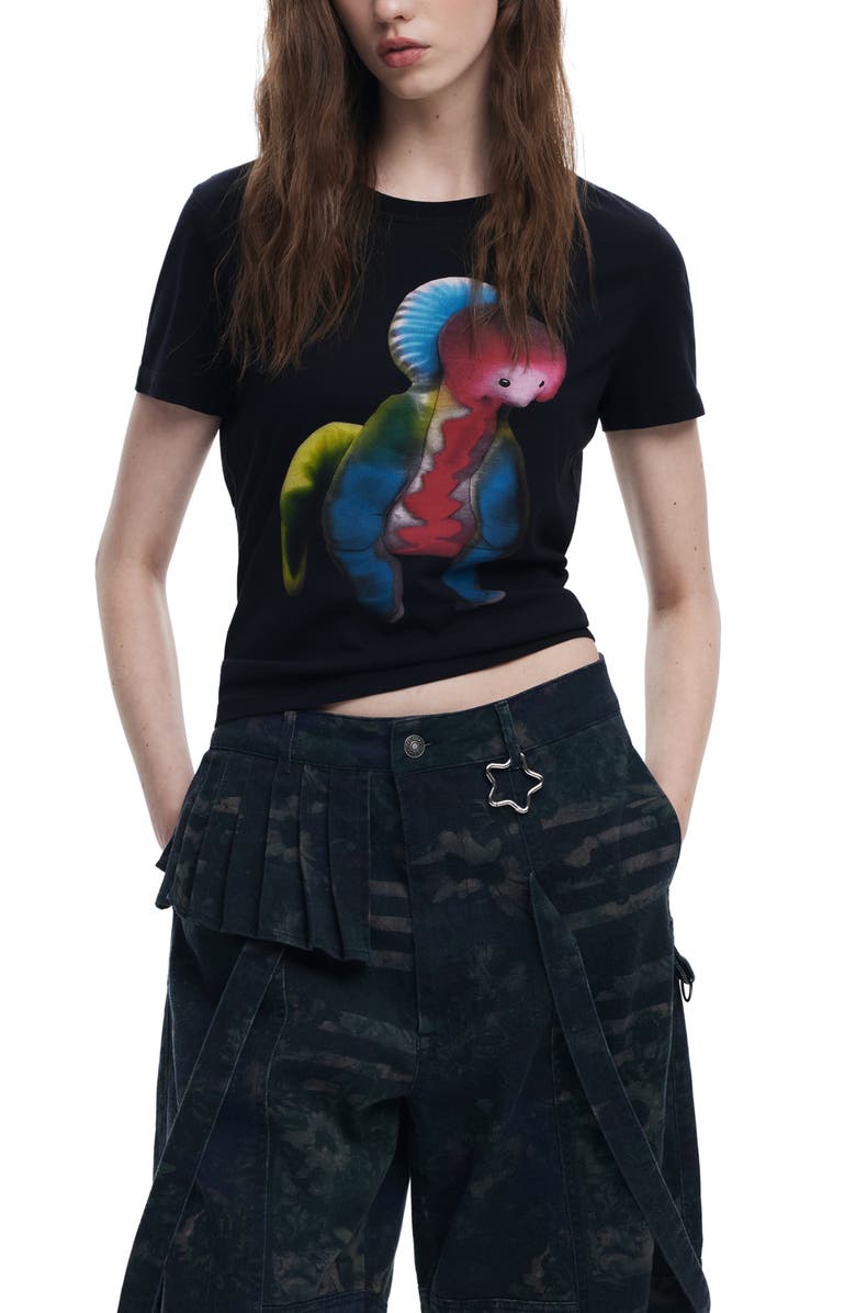 Desigual Reversible Graphic T-Shirt, Main, color,