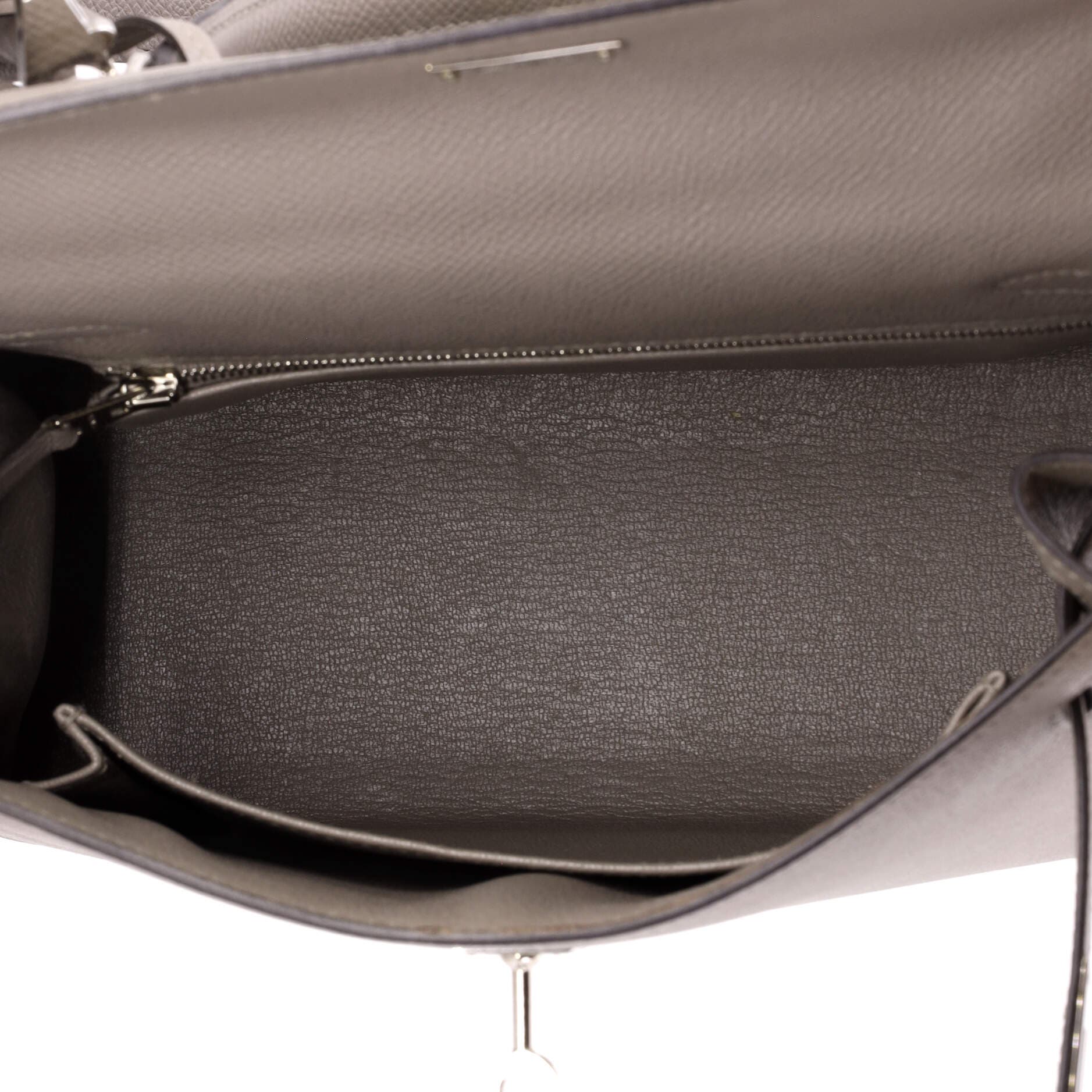 Kelly Handbag Grey Epsom With Palladium Hardware 25, Alternate, color, Grey