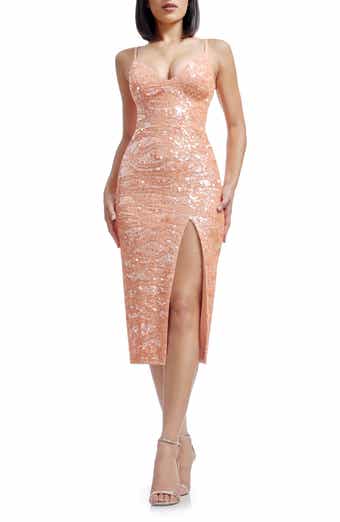 Dress the Population Anastasia Sequin Body-Con Cocktail Midi Dress