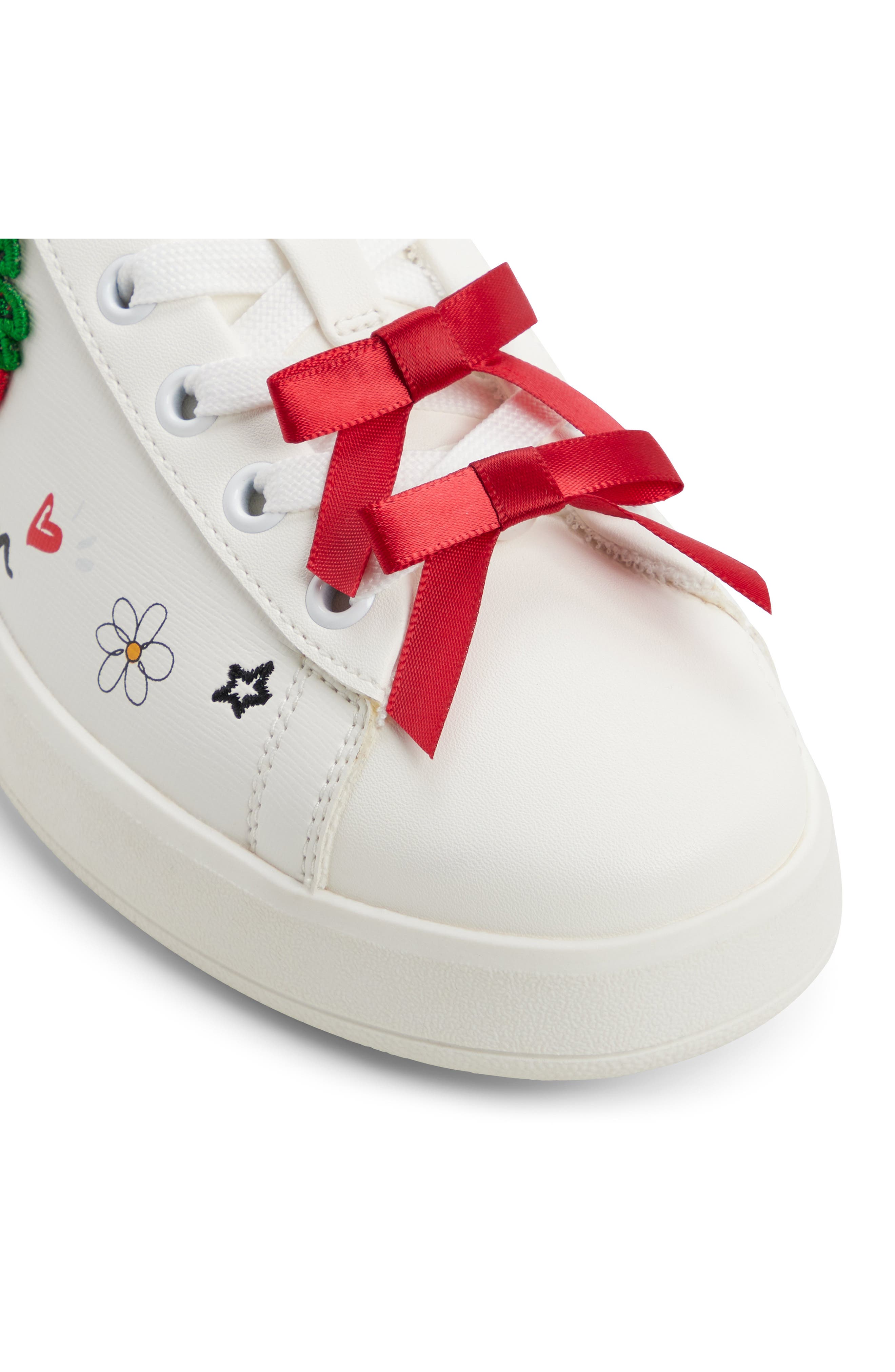 ALDO Love Platform Sneaker, Alternate, color, White