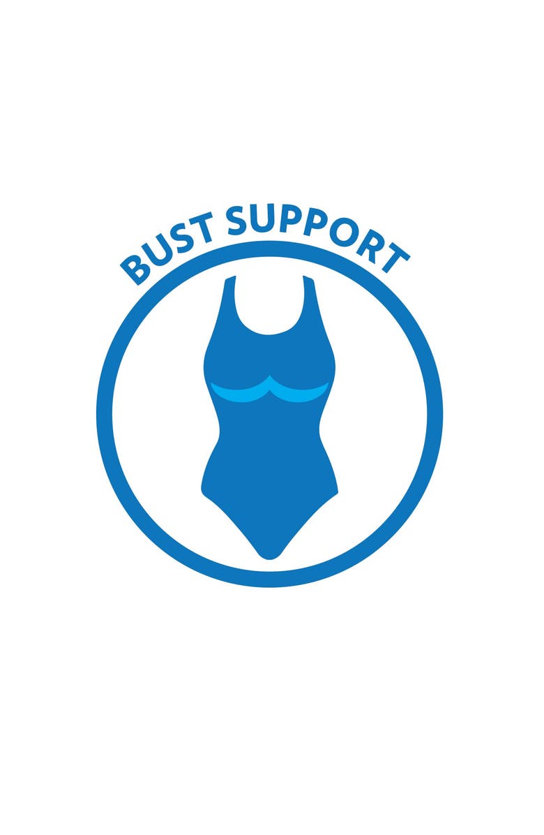 Swim 365 Longer-Length High-Neck Racerback Tankini Top, Alternate, color, Black White Leopard