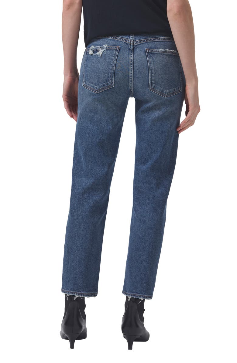 AGOLDE Kye Mid Rise Ankle Straight Leg Jeans, Alternate, color, 