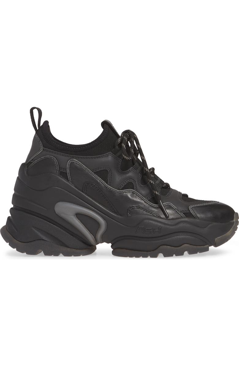 Ash Bird Wedge Sneaker, Alternate, color,