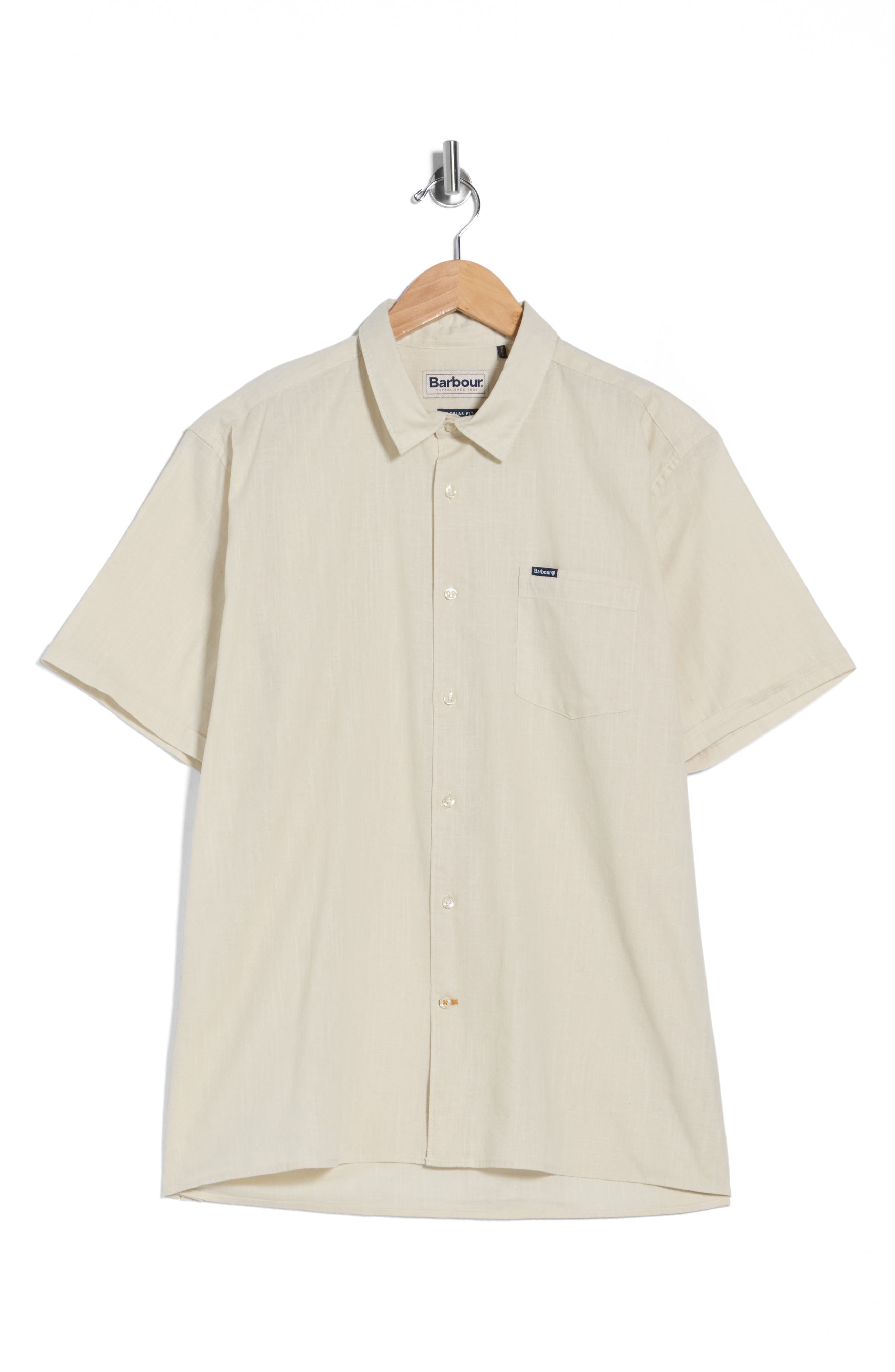 Barbour Pigment Dyed Cotton Button-Up Shirt