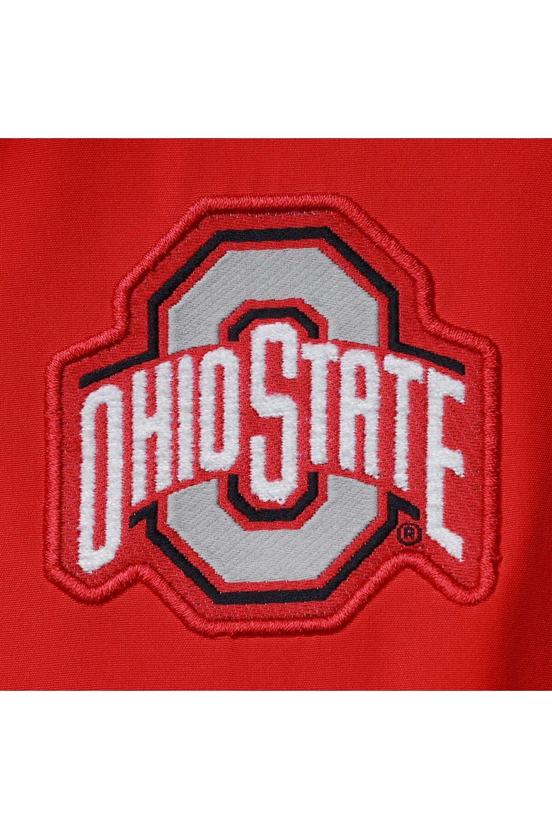 Men's Nike Scarlet Ohio State Buckeyes Coach Short Sleeve Quarter-Zip Jacket, Alternate, color, Scarlet