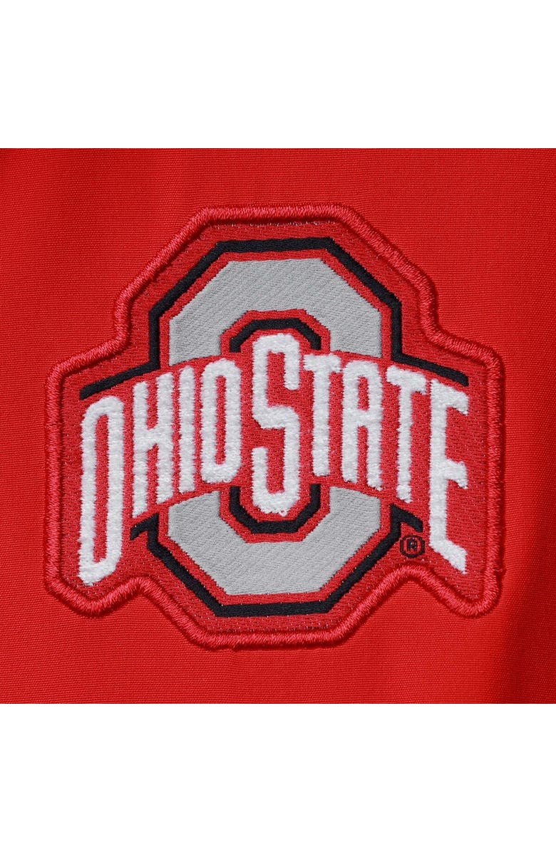 Nike Men's Nike Scarlet Ohio State Buckeyes Coach Short Sleeve Quarter-Zip Jacket, Alternate, color, Scarlet