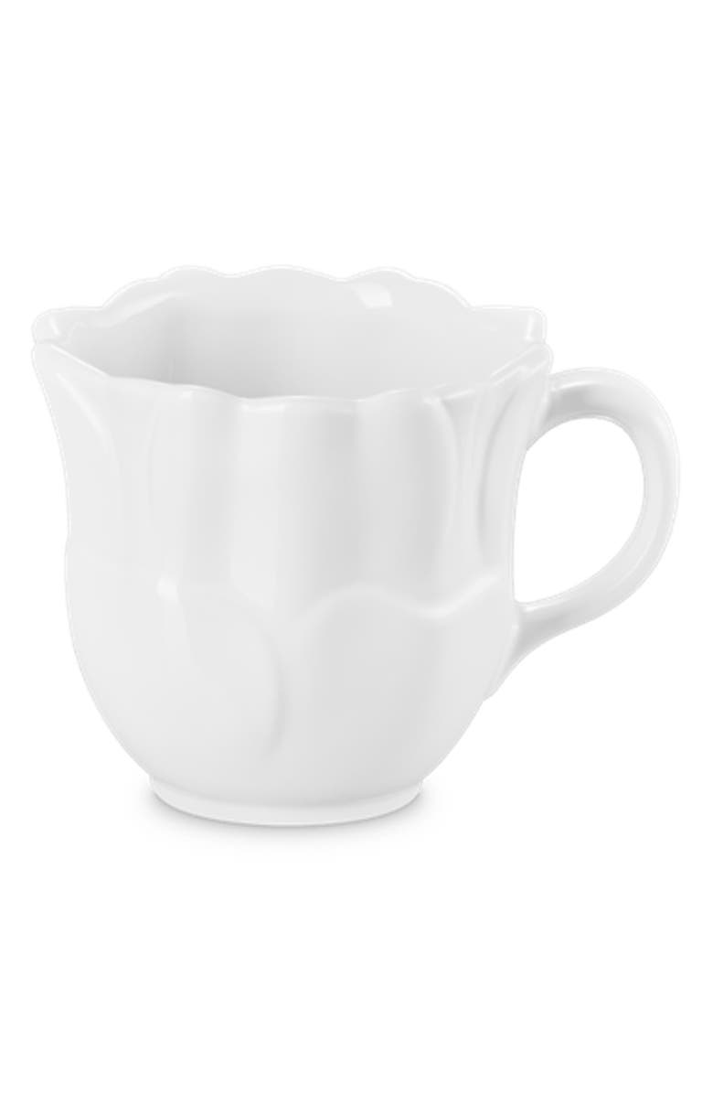 Le Creuset Stoneware Petal Mug, Main, color, White